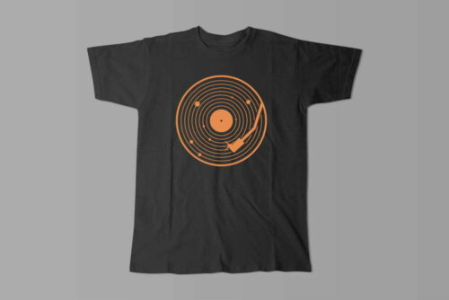 Vinyl Music Gamma-Ray Graphic Design Men's Tee - black