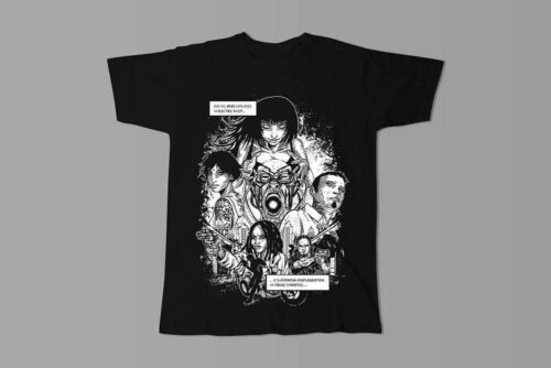 Mnemonica Luke Molver Nero Illustrated Men's Tee - black - front