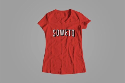 Netflix Soweto Logo Spoof Ladies' Tee - red