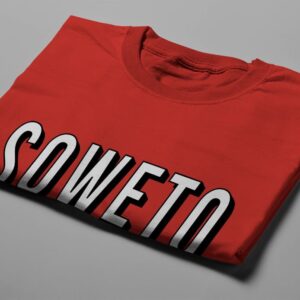 Netflix Soweto Logo Spoof Men's Tee - red - folded short