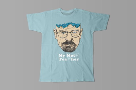 Breaking Bad Meth Teacher Kitchen Dutch Parody Men's Tee - sky blue