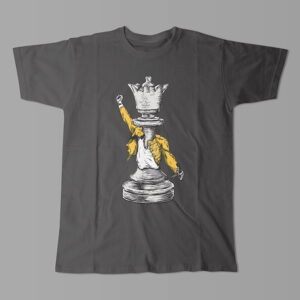 Queen Freddie Mercury Chess Kitchen Dutch Parody Men's Tee - charcoal