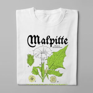 Malpitte Drug Parody Funny Men's Tee - white - folded long