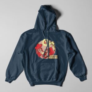 Mario Brothers Tshirt Terrorist Parody Navy Hoodie