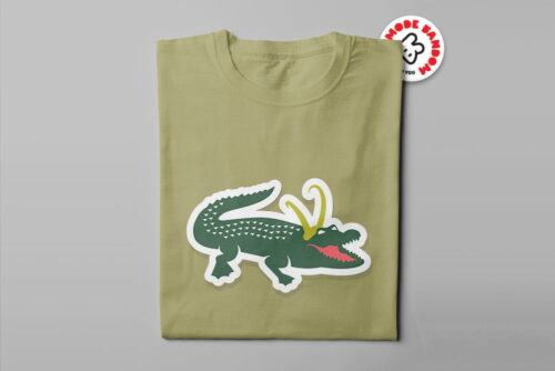 Alligator Loki Marvel Parody Men's Tee - olive - folded long