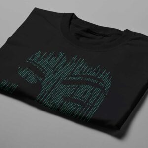 Anonymous Gamma-Ray Graphic Design Men's Tee - black - folded short