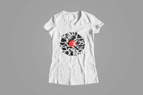 Smash Hit Gamma-Ray Graphic Design Ladies' Tee - white