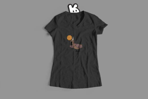 Hadeda Funny Mode Random Ladies' Tee - charcoal