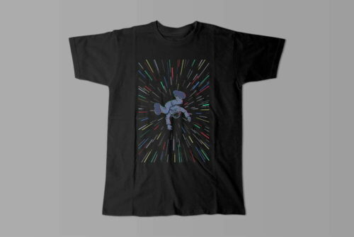 Interstellar Gamma-Ray Graphic Design Men's Tee - black