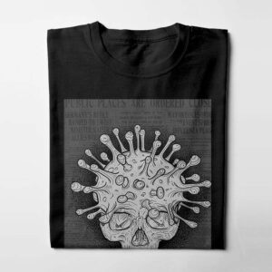 Viral Munky Design Graphic Men's Tee - black - folded long