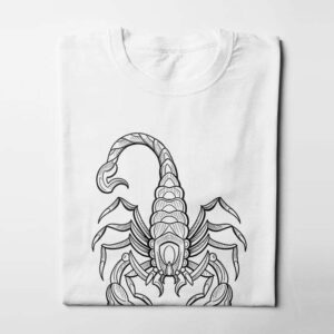 Scorpion Munky Design Graphic Men's Tee - white - folded long