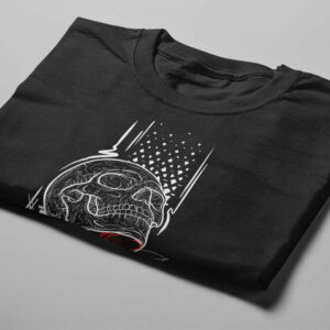 Rose Tattoo Design Graphic Men's Tee - black - folded short