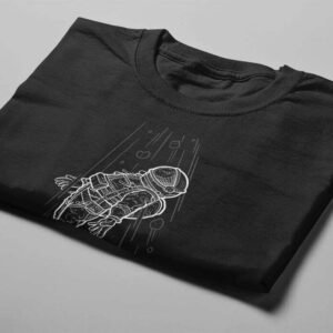 Rose Tattoo Design Graphic Men's Tee - black - folded short