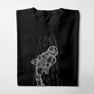 Rose Tattoo Design Graphic Men's Tee - black - folded long