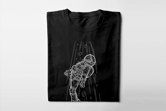 Rose Tattoo Design Graphic Men's Tee - black - folded long