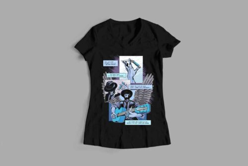 Blue Murder Luke Molver Illustrated Ladies' Tee - black