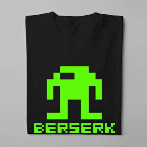 Berserk Retro Gaming Graphic Design Jade Holing Men's Tee - black - folded long