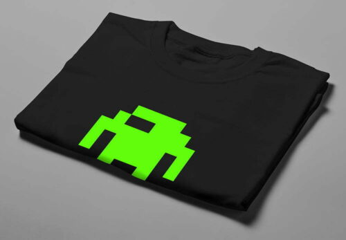 Berserk Retro Gaming Graphic Design Jade Holing Men's Tee - black - folded short