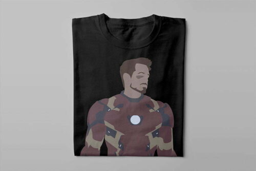 Piercing Blue Avengers Endgame Men's Graphic T-shirt - black - folded long