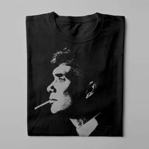 Piercing Blue Peaky Blinders Men's Graphic T-shirt - black - folded long