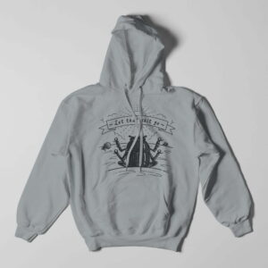 Chillbug Gamma Ray Graphic Unisex Grey Melange Hoodie