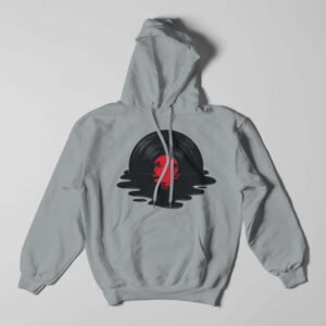 Melt Gamma Ray Graphic Unisex Grey Melange Hoodie