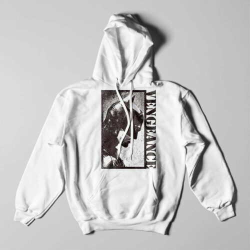 Piercing Blue Batman Vengeance Unisex Hoodie - white