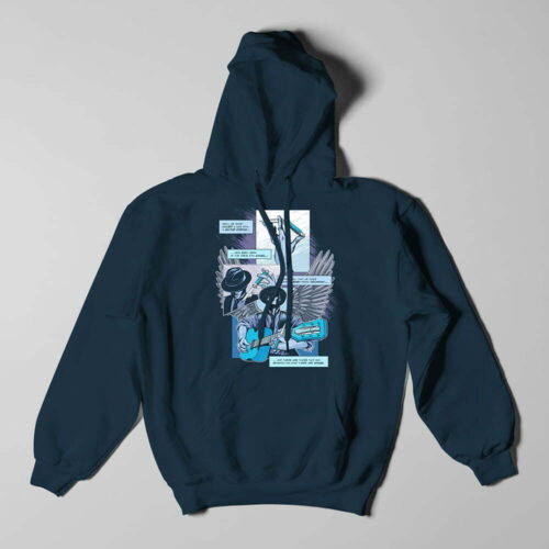 Luke Molver Blue Murder Illustrated Unisex Hoodie - navy blue