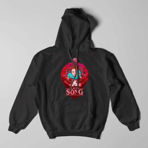 Stranger Things Season 4 Kate Bush Song Parody Luke Molver Hoodie - black2