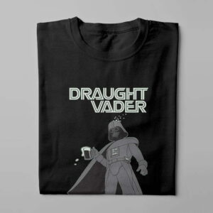 Draught Vader Star Wars Funny Men's Tee - black - folded long