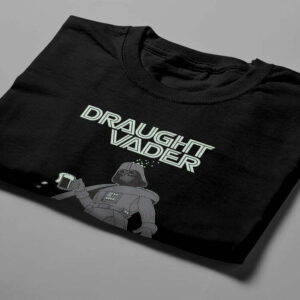 Draught Vader Star Wars Funny Men's Tee - black - folded short