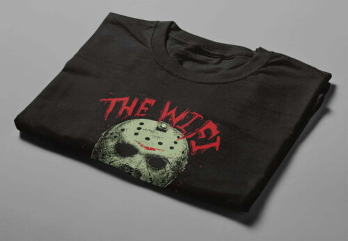 Wifi is Down Friday the 13th Jason Men's Tee - black - folded short