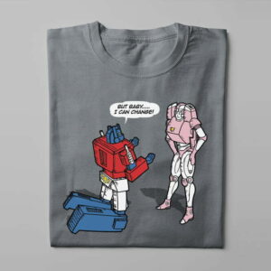 Transformers He Can Change Gamma-Ray Graphic Design Men's Tee - steel - folded long