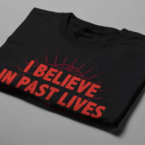 Past Lives Funny Slogan Made You Look Men's Tee - black - folded short