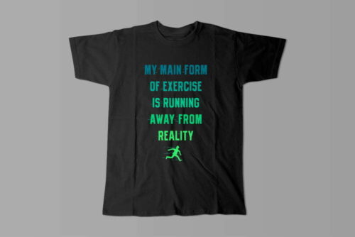 Exercise Funny Slogan Made You Look Men's Tee - black