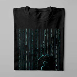 Digital Storm Gamma-Ray Graphic Design Men's Tee - black - folded long