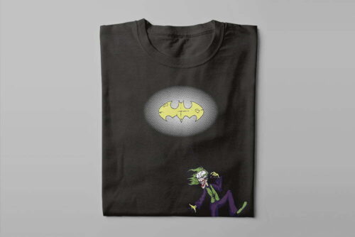 Joker and Batman Parody Men's Tshirt Terrorist Tee - black - folded long