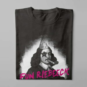 Fun Riebeeck Graphic Men's Tshirt Terrorist Tee - black - folded long