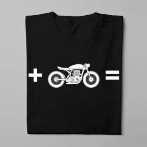 Happiness Ronin Motorcycle Graphic Men's T-shirt - black - folded long