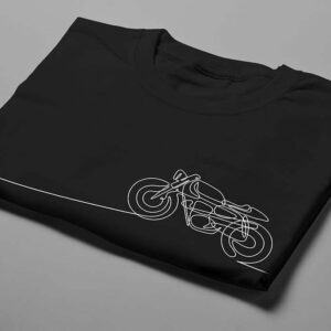 Follow The Flow Ronin Motorcycle Graphic Men's T-shirt - black - folded short