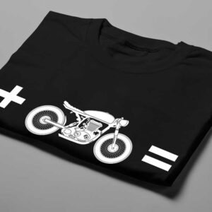 Happiness Ronin Motorcycle Graphic Men's T-shirt - black - folded short