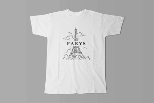 Parys Paris Parody Men's Tshirt Terrorist Tee - white