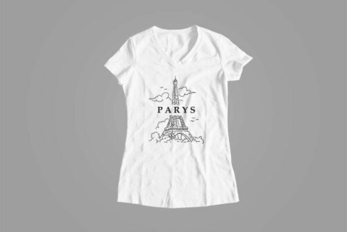 Parys Paris Parody Ladies' Tshirt Terrorist Tee - white