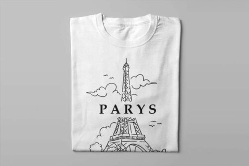 Parys Paris Parody Men's Tshirt Terrorist Tee - white - folded long