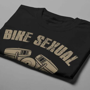 Bike Sexual Ronin Motorcycle Graphic Men's T-shirt - black - folded short