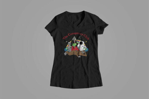 The Conspiracy Club Gamma-Ray Funny Ladies' Tee - black