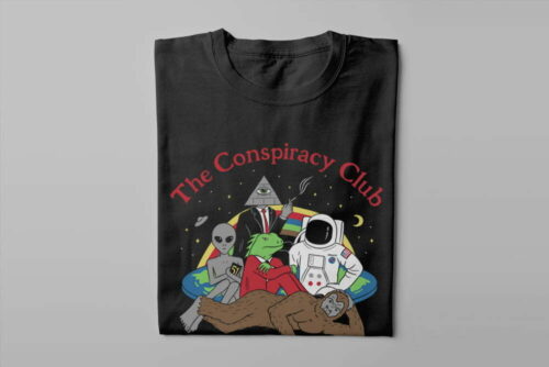 The Conspiracy Club Gamma-Ray Funny Men's Tee - black - folded long