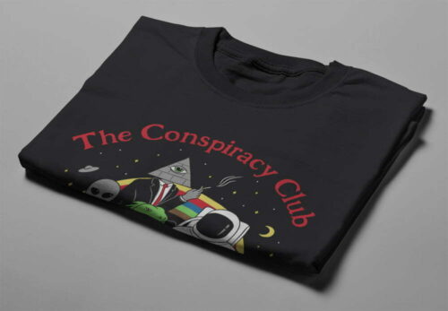 The Conspiracy Club Gamma-Ray Funny Men's Tee - black - folded short