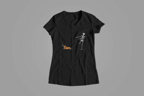 My Leg Gamma-Ray Funny Ladies' Tee - black