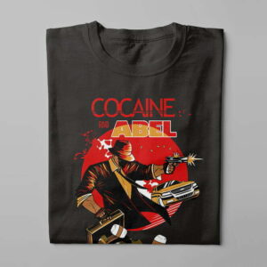 Cocaine And Abel Men's Tshirt Terrorist Fusion Tee - black - folded long